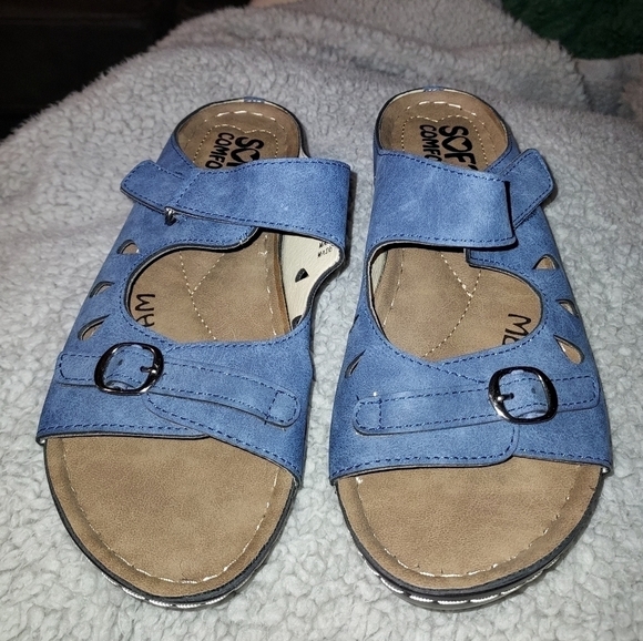 Band wagon comfort sandal faux Leather size 8 - Picture 9 of 12